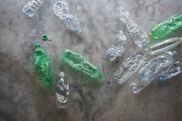 Botellas Plástico Bodegón Textura — Foto de Stock