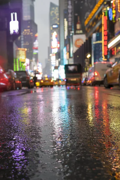 Times Square Nova York Noite — Fotografia de Stock