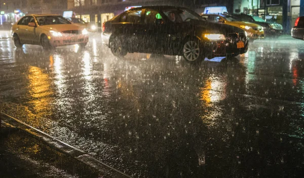 Lluvia Calle — Foto de Stock