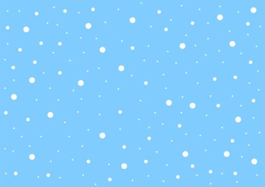 Beyaz kar yağıyor, kışın pürüzsüz desen, poster tasarımı şablonu, vektör illüstrasyonu