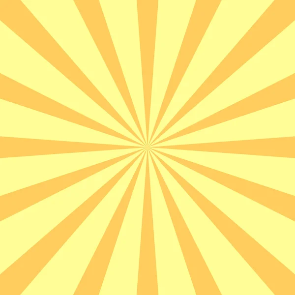 Fondo Radial Amarillo Plantilla Diseño Póster Ilustración Vectorial — Vector de stock