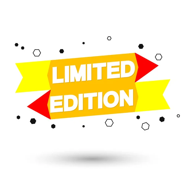 Limited Edition Szablon Projektowania Tagów Baner Promocyjny Ilustracja Wektorowa — Wektor stockowy