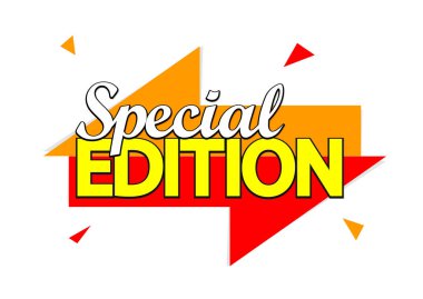 Special Edition, banner tasarım şablonu, promosyon etiketi, vektör çizimi