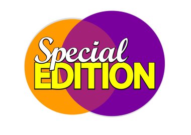 Special Edition, banner tasarım şablonu, promosyon etiketi, vektör çizimi