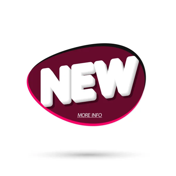 Nuovo Modello Bolla Banner Design Icona Dell App Illustrazione Vettoriale — Vettoriale Stock