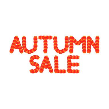 Sonbahar Satılık, poster tasarım şablonu, Sonbahar teklif, vektör illüstrasyon