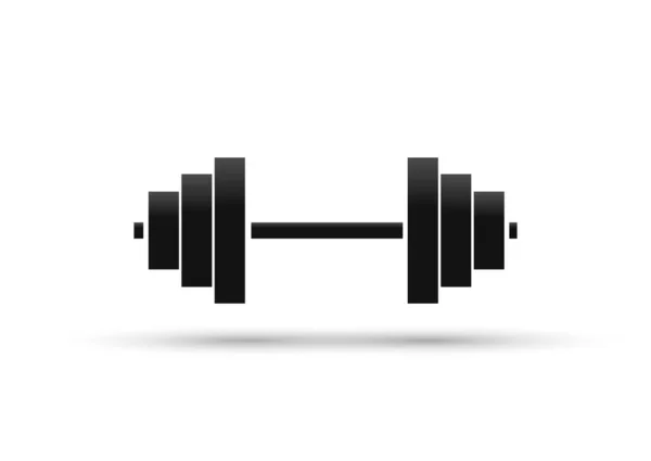 Dumbbell Ikon Underteckna Designmall Vektor Illustration — Stock vektor