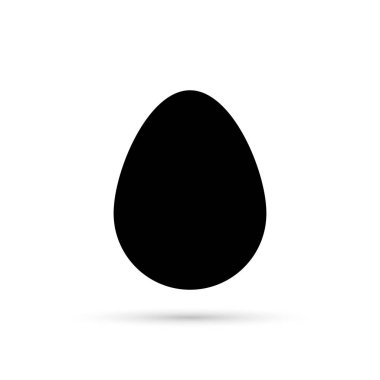 Yumurta simgesi, grafik tasarım şablonu, Paskalya işareti, uygulama sembolü, vektör çizimi