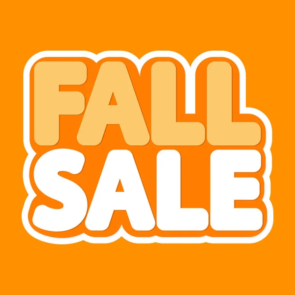 Prodej Podzim Šablona Návrhu Plakátu Samostatná Nálepka Podzimní Sleva Vektorová — Stockový vektor
