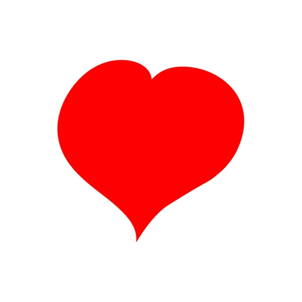 Herz Symbol Valentinstag Symbol Handzeichnung Grafik Design Vorlage Vektorillustration — Stockvektor