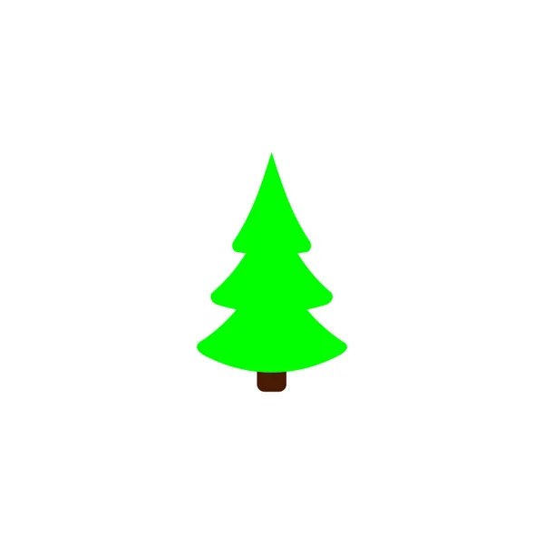 Icona Dell Albero Natale Simbolo Natale Modello Design Piatto Illustrazione — Vettoriale Stock
