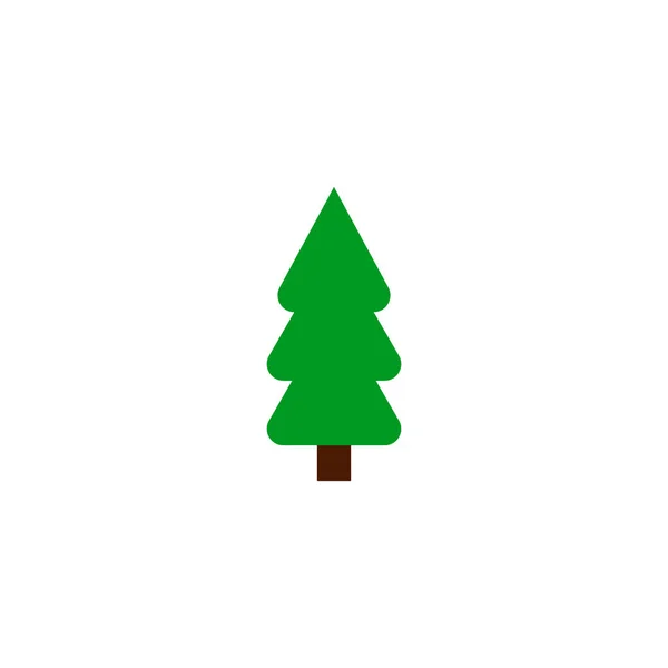 Ícone Árvore Natal Símbolo Natal Modelo Design Plano Ilustração Vetorial —  Vetores de Stock