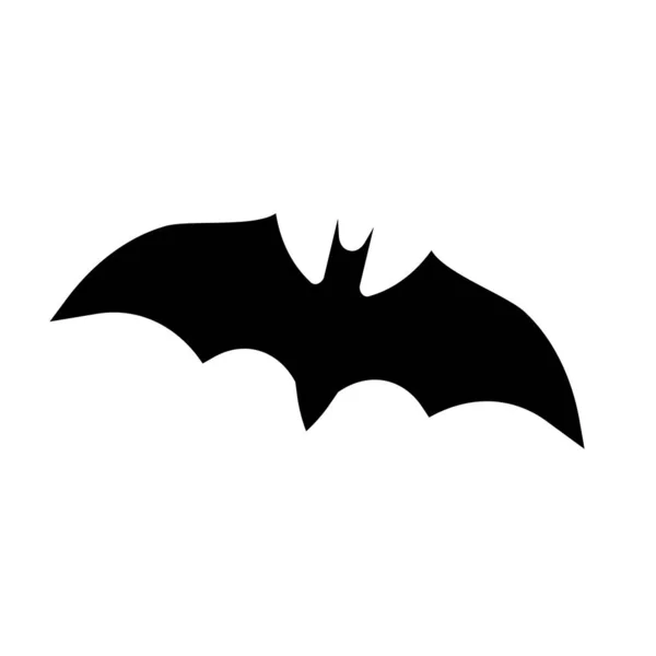 Bat Icon Flat Design Template Vector Illustration — Stok Vektör