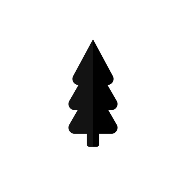 Ícone Árvore Natal Símbolo Abeto Natal Modelo Design Gráfico Ilustração — Vetor de Stock