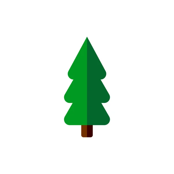 Icono Del Árbol Navidad Símbolo Abeto Navidad Plantilla Diseño Gráfico — Vector de stock