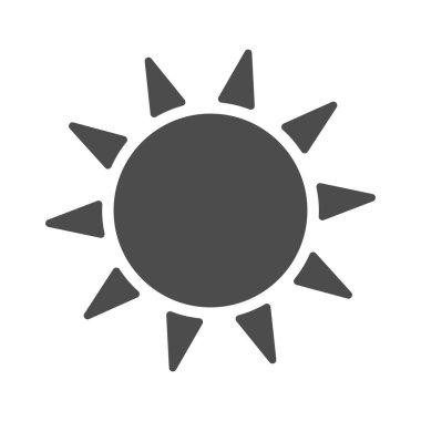 Güneş simgeleri, grafik tasarım şablonu, vektör illüstrasyonu