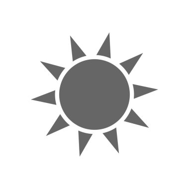 Güneş simgeleri, grafik tasarım şablonu, vektör illüstrasyonu