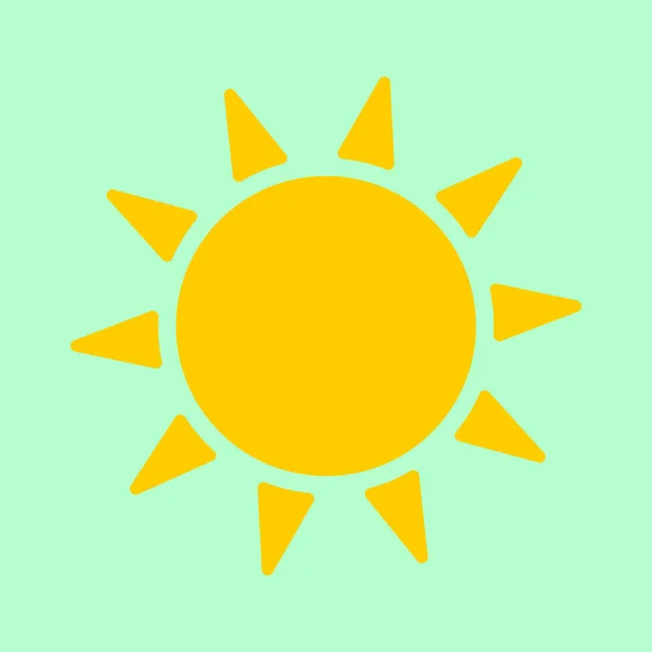 太陽のアイコン グラフィックデザインテンプレート ベクトルイラスト — ストックベクタ