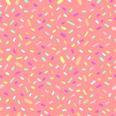 Pürüzsüz desenli donut jölesi, lezzetli poster tasarımı şablonu, vektör çizimi