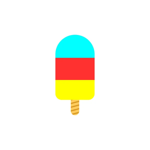 Icono Helado Plantilla Diseño Gráfico Ilustración Vectorial — Archivo Imágenes Vectoriales