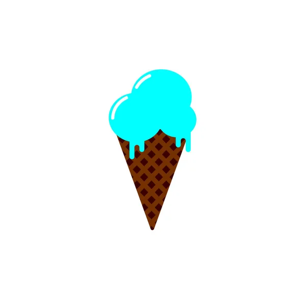 冰淇淋图标 平面设计模板 矢量插图 — 图库矢量图片