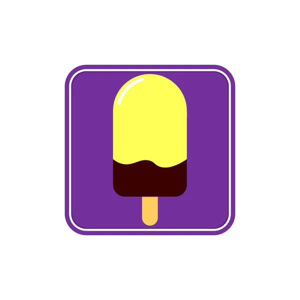 Icono Helado Plantilla Diseño Gráfico Ilustración Vectorial — Archivo Imágenes Vectoriales