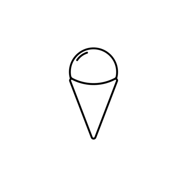 Значок Мороженого Шаблон Графического Дизайна Векторная Иллюстрация — стоковый вектор