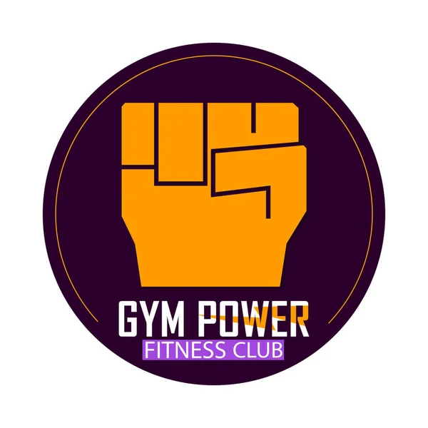 Fitness Gym Logo Design Mall Sport Klubb Symbol Vektor Illustration — Stock vektor