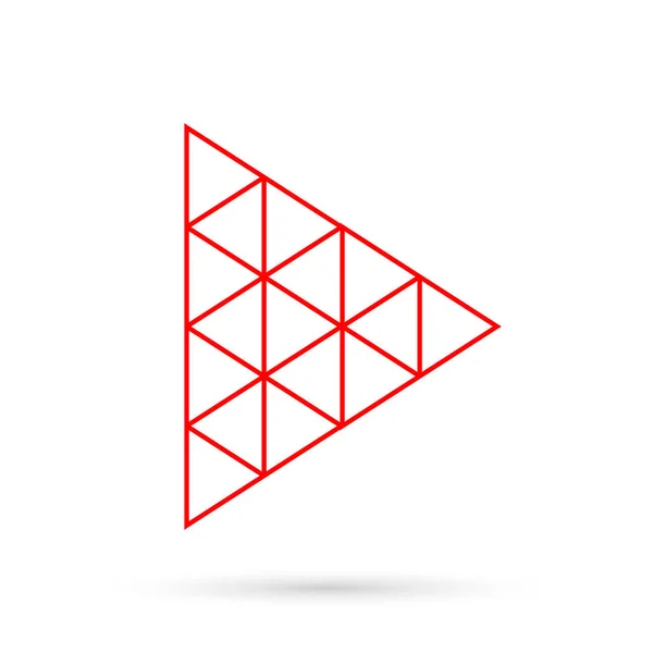Ortam Logo Tasarım Şablonu Izole Logotip Video Sunucu Vektör Illüstrasyonu — Stok Vektör