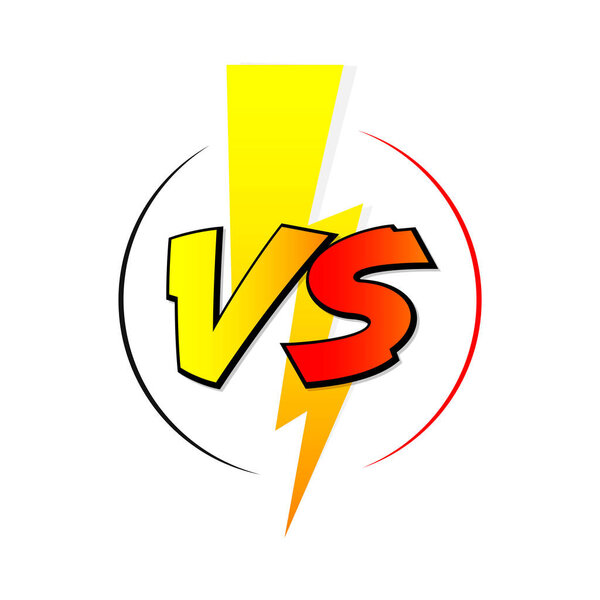 VS or Versus logo design template, duel icon, vector illustration