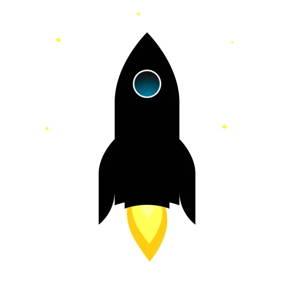 Rocket Icon Graphic Design Template Vector Illustration — Stock Vector