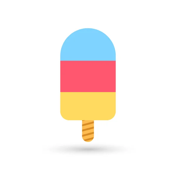 Icono Helado Plantilla Diseño Gráfico Ilustración Vectorial — Archivo Imágenes Vectoriales