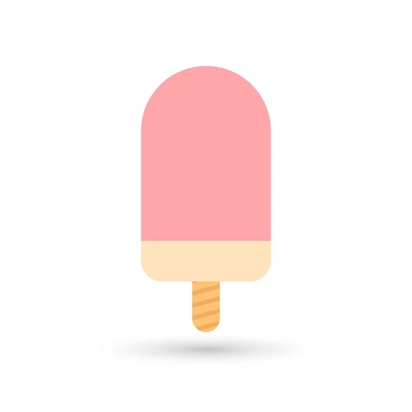 Icono Helado Plantilla Diseño Gráfico Ilustración Vectorial — Vector de stock