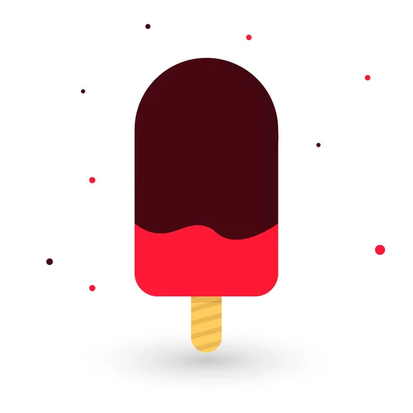 Icono Helado Plantilla Diseño Gráfico Ilustración Vectorial — Archivo Imágenes Vectoriales