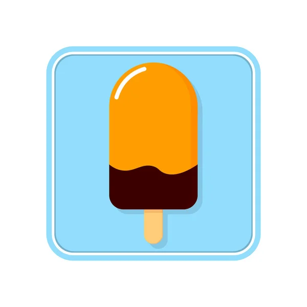 Icono Helado Plantilla Diseño Gráfico Ilustración Vectorial — Archivo Imágenes Vectoriales