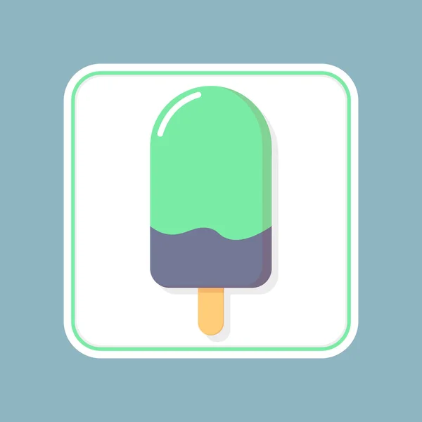 Icono Helado Plantilla Diseño Gráfico Ilustración Vectorial — Archivo Imágenes Vectoriales