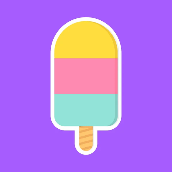 Icono Helado Plantilla Diseño Gráfico Ilustración Vectorial — Vector de stock