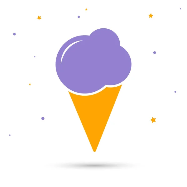 Icono Helado Plantilla Diseño Gráfico Ilustración Vectorial — Archivo Imágenes Vectoriales