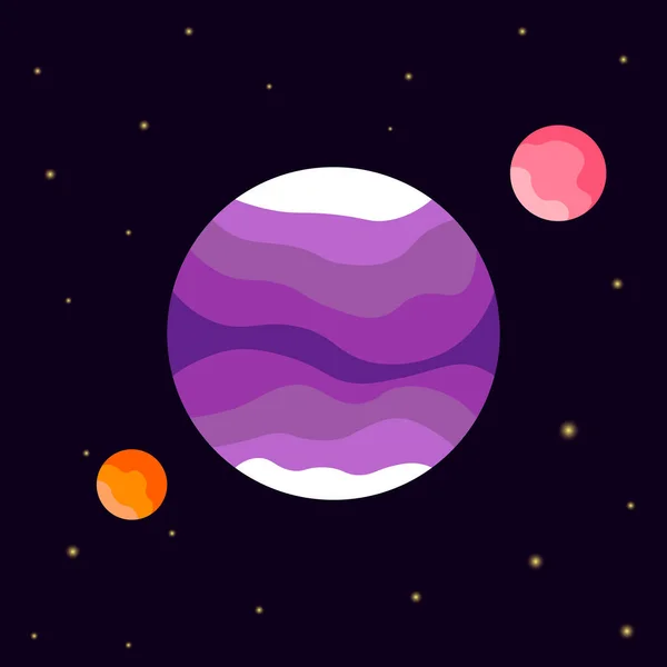 Icono Del Planeta Plantilla Diseño Gráfico Objeto Aislado Ilustración Vectorial — Vector de stock