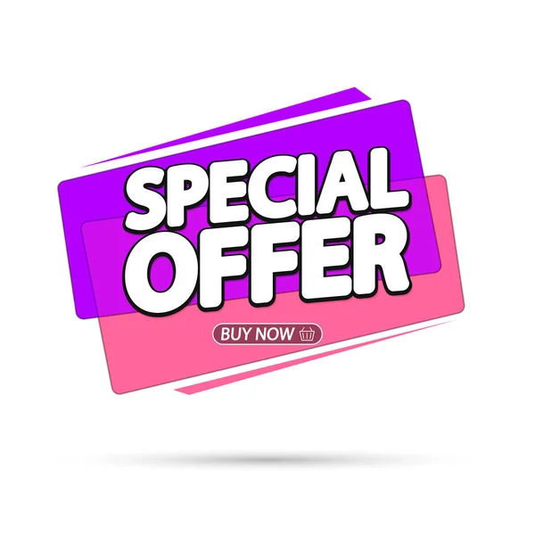 Special Offer Sale Bubble Banner Design Template Discount Tag App — Stock Vector