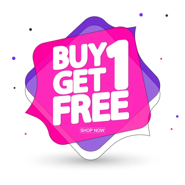 Comprar Get Free Modelo Design Banner Venda Etiqueta Bolha Fala — Vetor de Stock