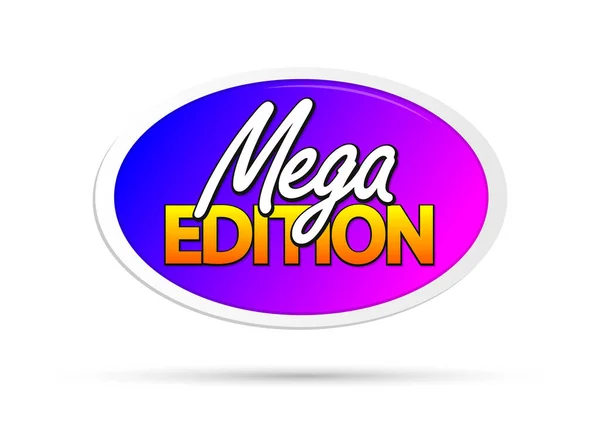 Mega Edition Modèle Tag Design Bannière Promo Illustration Vectorielle — Image vectorielle