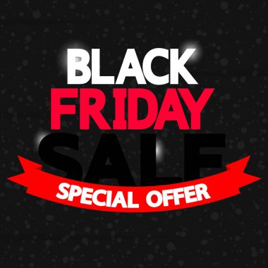 Kara Cuma Satışı, poster tasarım şablonu, son anlaşma, sezon sonu, özel teklif, sınırlı zaman, vektör illüstrasyonu