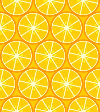 Turuncu dikişsiz desen, poster tasarım şablonu, vektör illüstrasyonu