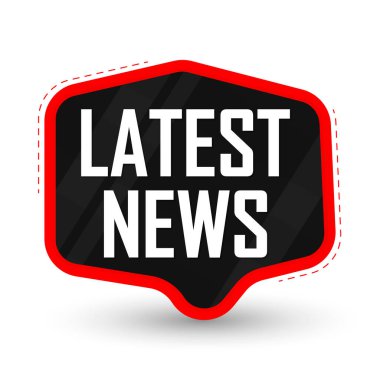 Haber afişi tasarım şablonu, vektör illüstrasyonu