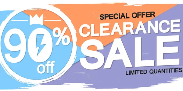 Szablon Plakatu Clearance Sale Oferta Specjalna Taniej Ilustracja Wektorowa — Wektor stockowy