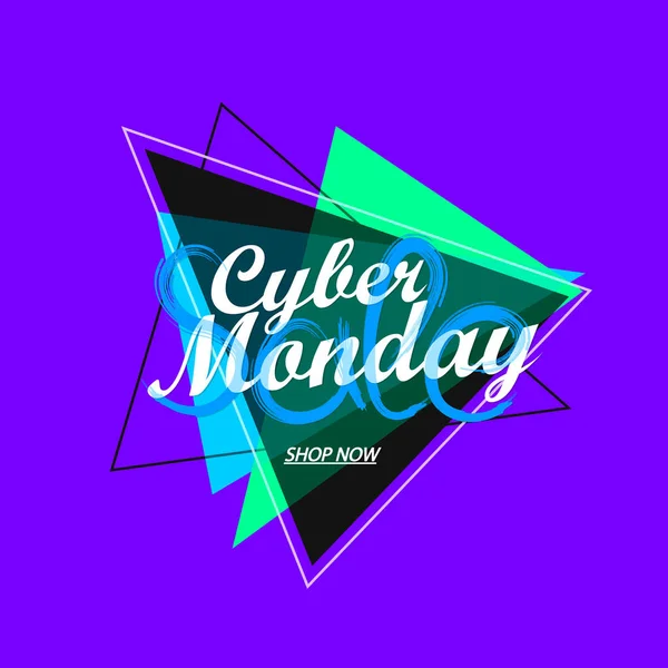 Cyber Monday Sale Banner Design Vorlage Räumungsangebot Saisonabschluss Nicht Verpassen — Stockvektor