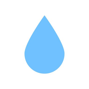 Su damlası simgesi, grafik tasarım şablonu, vektör illüstrasyonu