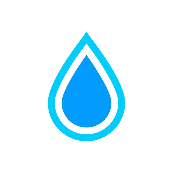 Ícone Gota Água Modelo Design Gráfico Ilustração Vetorial — Vetor de Stock