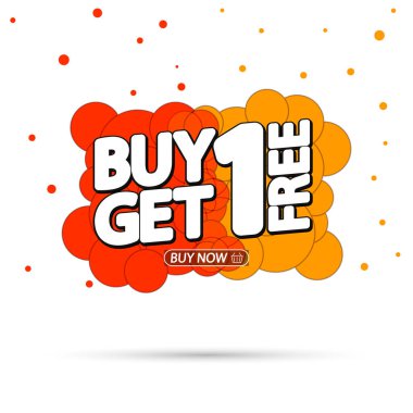 1 alana 1 bedava, indirimli pankart tasarım şablonu, indirim etiketi, bogo, en düşük fiyat, harcayın ve daha fazla tasarruf edin, vektör ilüstrasyonu